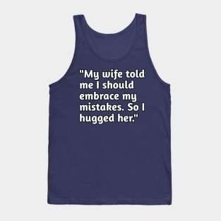 Funny husband wife humour Tank Top